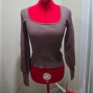 Fashion Nova Higher Love Sweater in Brown